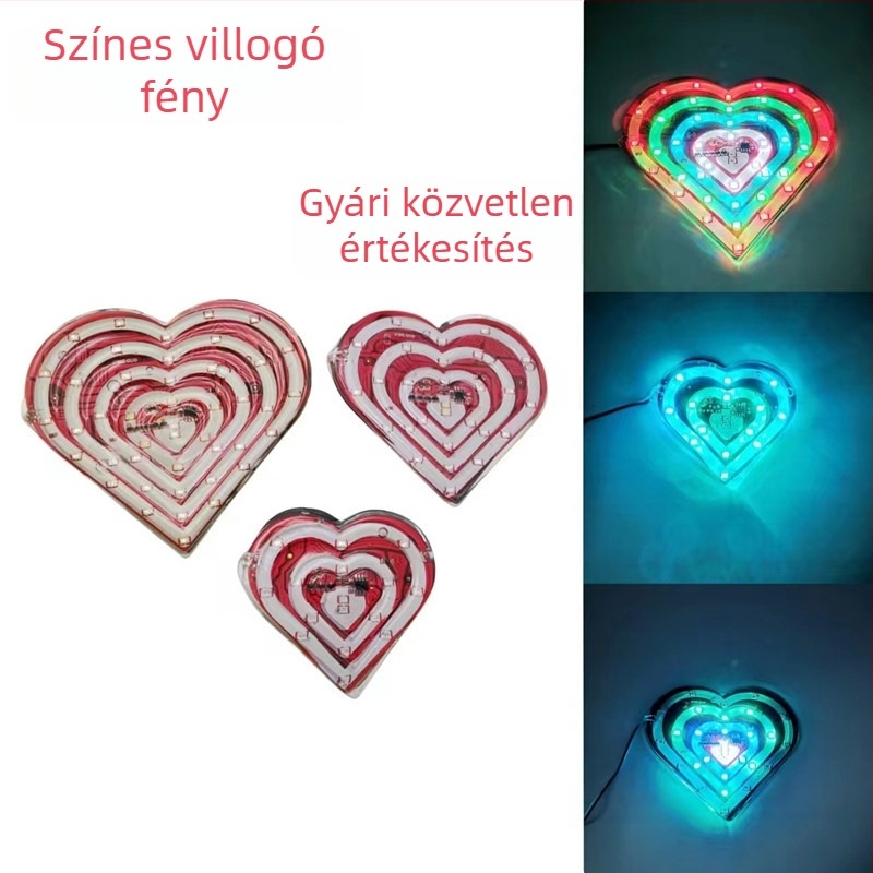 Motorkerékpár 12V LED villogó fény Love Peach dizájn – vízálló, 3W
