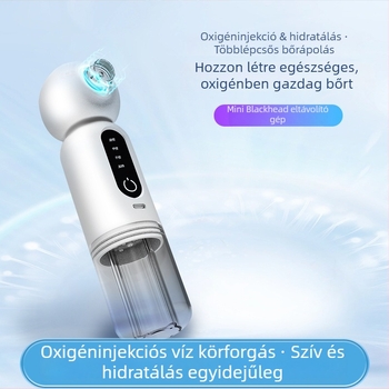 MR-01A Ultrahangos mitesszer-eltávolító meleg-kompresszióval és hidratálással, 3 sebesség, hordozható arcápoló készülék