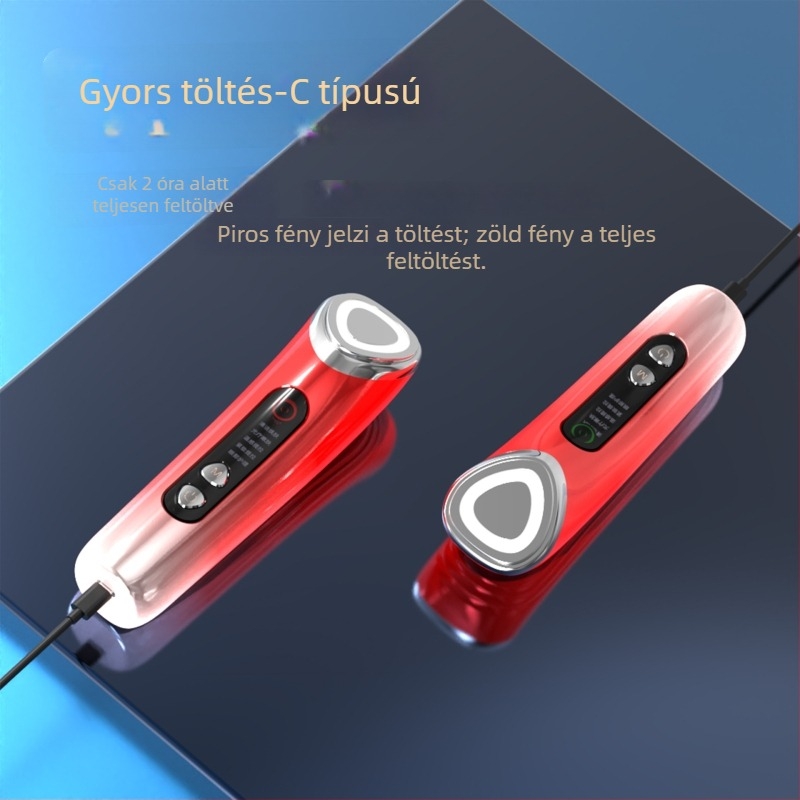 Arcápoló készülék otthoni használatra, masszázs és tisztítás, hordozható, nazolabialis redő emelés, beépített akkumulátor 300–500 mAh, IPX1 vízálló