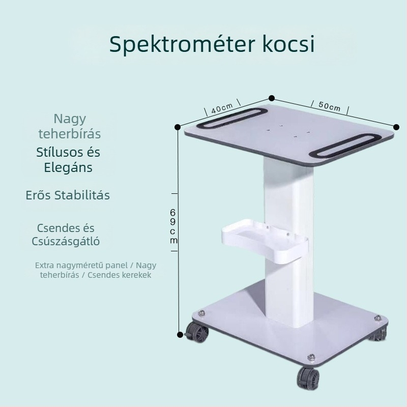 Forgó kocsi kozmetikai eszközök számára, multifunkcionális tárolóállvánnyal, szalonok számára, nagy teherbírással