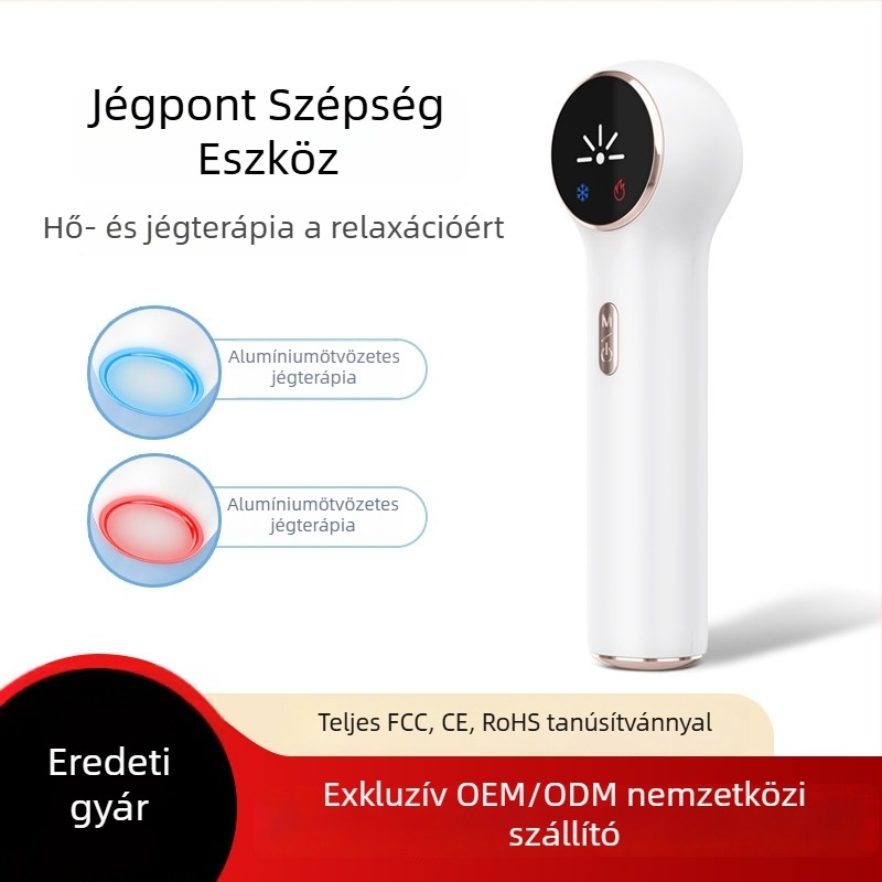 Arcjégkompressziós készülék, hordozható, beépített akkumulátor 800–1000 mAh, bőrmegújítás, IPX0