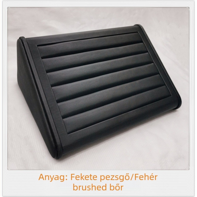 Trapéz alakú fotódisplay állvány portré/peisaj orientációval, gipszből, öt szinten, lányos stílus