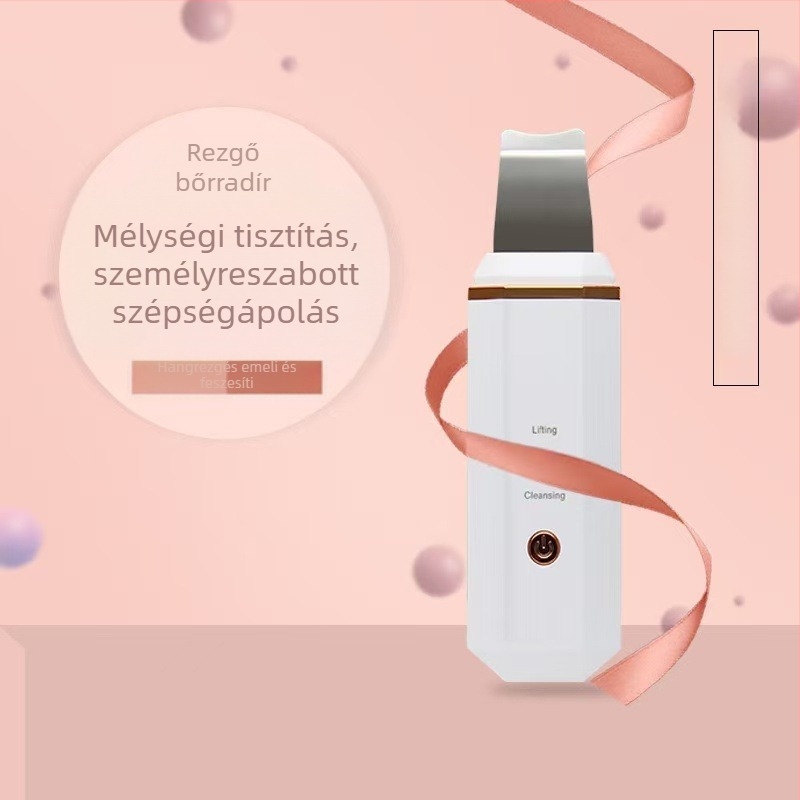 Ultrahangos mitesszer-eltávolító, Pórus-tisztító, Arc elhalt bőrének eltávolítása, Hordozható, Beépített 500–800 mAh akkumulátor, IPX0