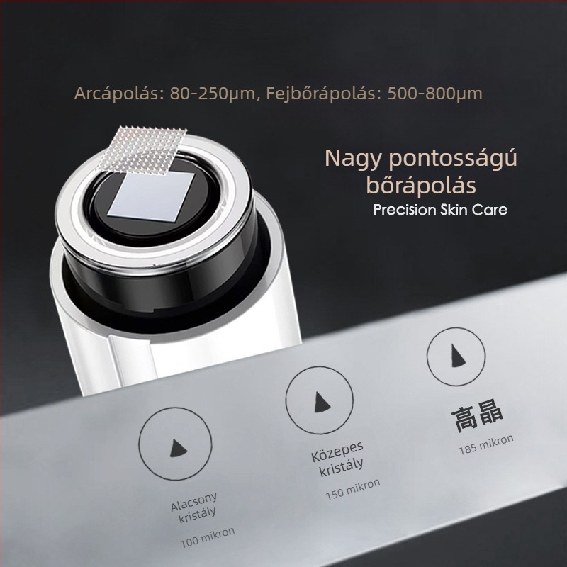 Mini mikrokristályos arcfelvezető eszköz – hordozható, nanokrystal bevezető technológia, IPX7 vízálló, beépített 500–800 mAh-s akkumulátor, otthoni használatra