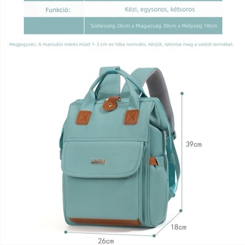 Mama és baba hátizsákja nagy kapacitású, könnyű, vízálló, Oxford anyagból