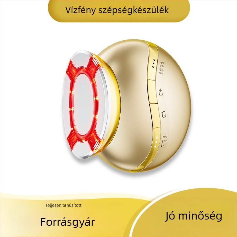 EMS arcfeszesítő készülék otthoni használatra — bőrfiatalítás színes fénnyel, hordozható, 1200–2000 mAh akkumulátor, IPX0