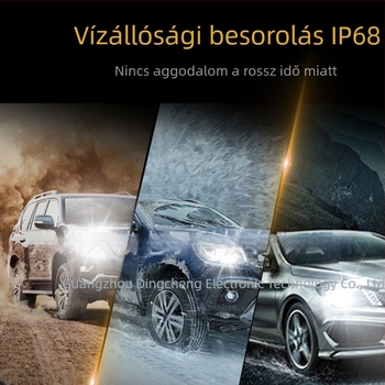Új LED motorkerékpár lámpa H4 lencsével, közvetlen csatlakozás, rendkívül fényes távolsági és közelfény