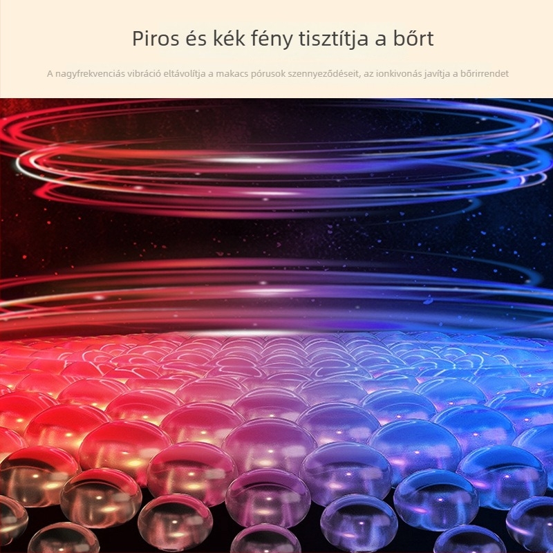 Otthoni LED arcfiatalító és masszázs készülék rezgő melegítéssel és kollagén technológiával, fehérítés és bőrfelújítás, IPX7 vízálló, beépített 1200-2000 mAh akkumulátor
