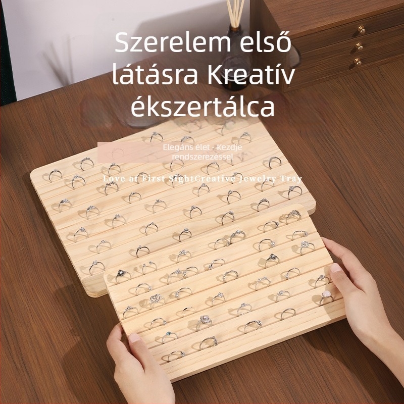 Benya fából készült ékszeres állvány kreatív formával és művészi stílussal