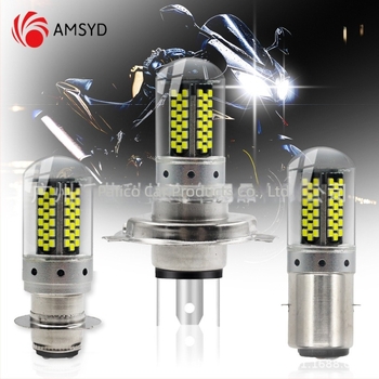 AMS LED motorkerékpár fényszóró H4/BA20D/P15D, 3014 LED, 3W, 12V, IP67