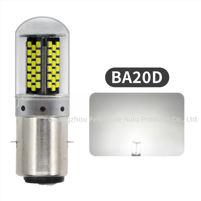 AMS LED motorkerékpár fényszóró H4/BA20D/P15D, 3014 LED, 3W, 12V, IP67