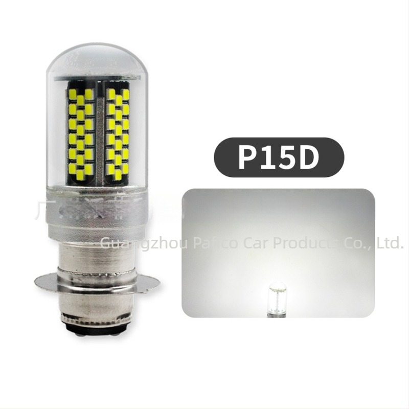 AMS LED motorkerékpár fényszóró H4/BA20D/P15D, 3014 LED, 3W, 12V, IP67