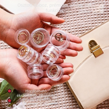 5‑rétegű utazó ékszer tároló doboz, átlátszó műanyag szervező, hordozható és porálló, asztali használatra