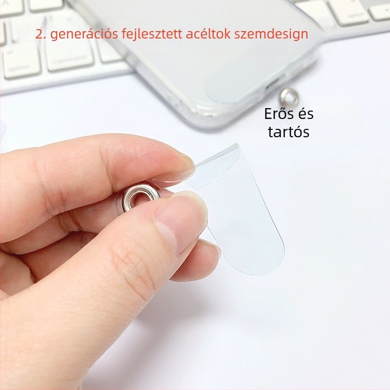 Telefon tokhoz tartozó láncklipsz – TPU, injekciós formázás, uniszex, nagykereskedelmi csomagolás, dekoratív