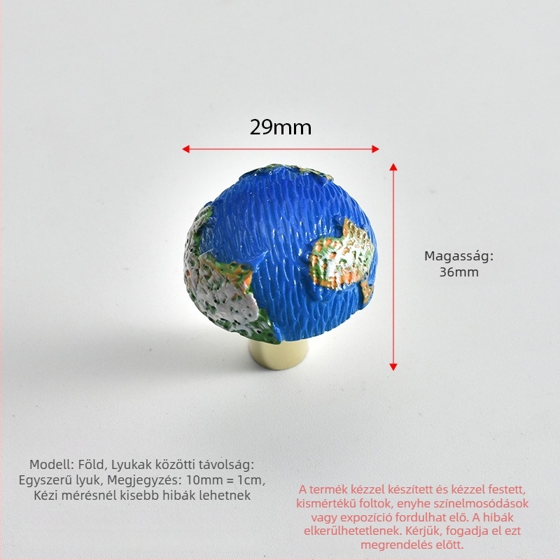 Planet fiók fogantyú — modern egyszerű stílus, anyag: gyanta + alumínium ötvözet, kivitel: oxidáció + permetezés