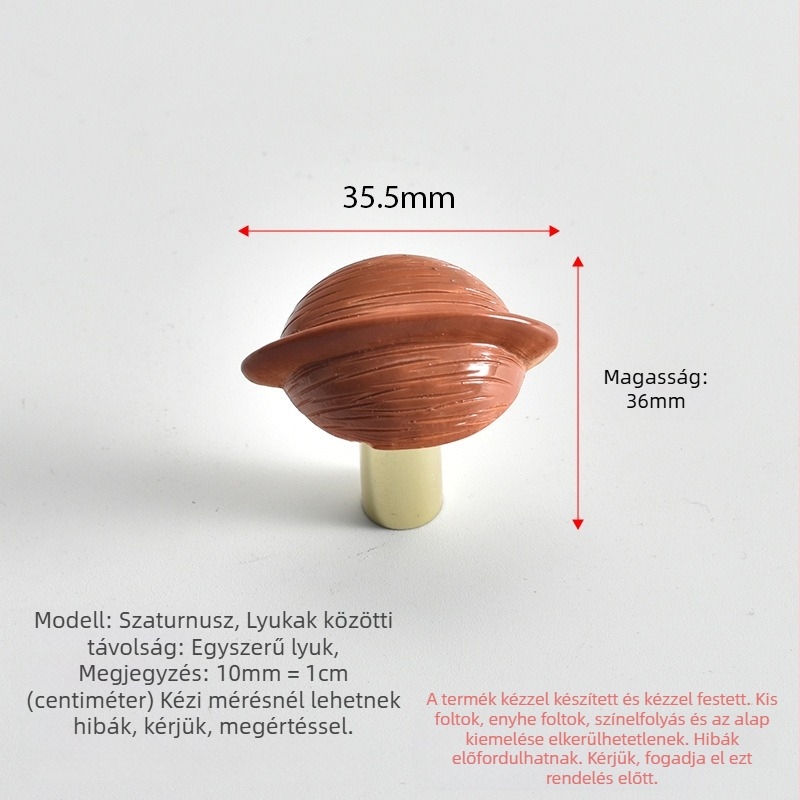 Planet fiók fogantyú — modern egyszerű stílus, anyag: gyanta + alumínium ötvözet, kivitel: oxidáció + permetezés