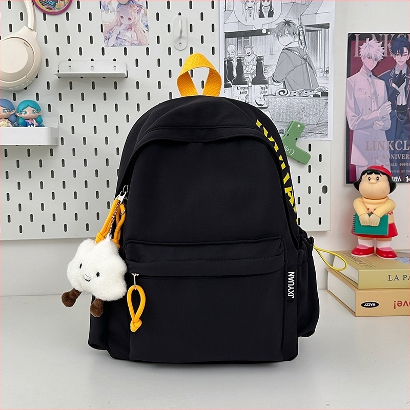 Uniszex nylon hátizsák – 20–35L, 10 hüvelykes laptop-tároló, tartós, városi minimalist stílus