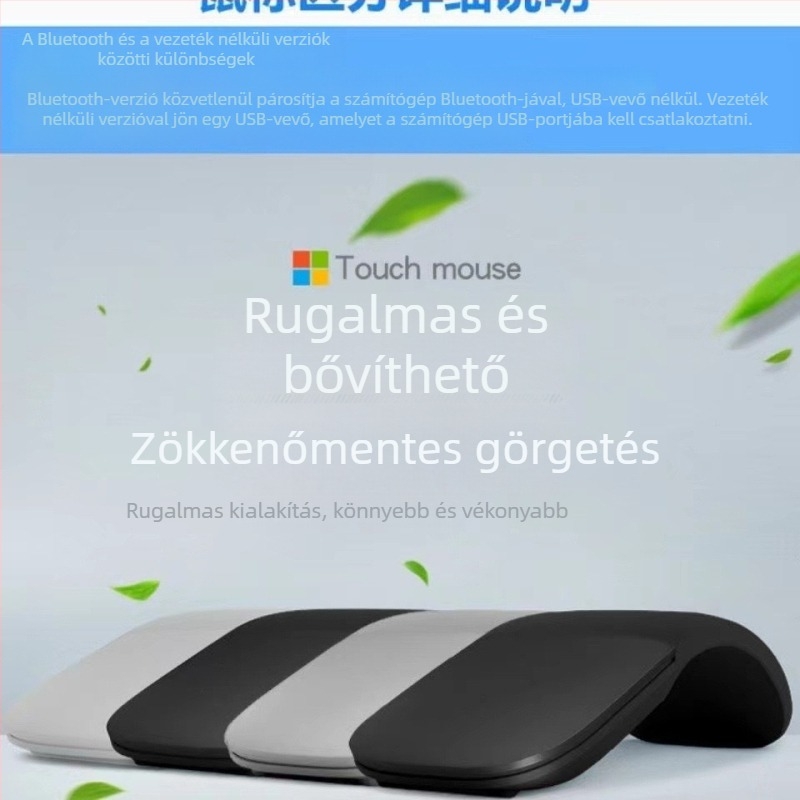 Optikai egér, 1600dpi, 3 gomb, USB interfész, vezeték nélküli 2.4GHz/Bluetooth asztali számítógépekhez
