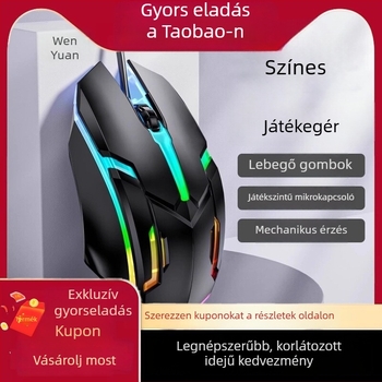 Gaming egér, vezetékes USB, optikai szenzor, modell X1djsb, márka Nothing