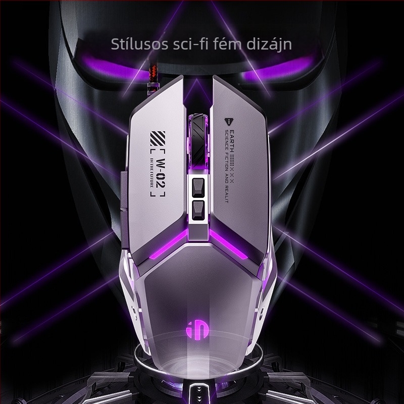 P-w2 vezetékes gaming egér 7 gombbal és fotóelektrikus USB szenzorral