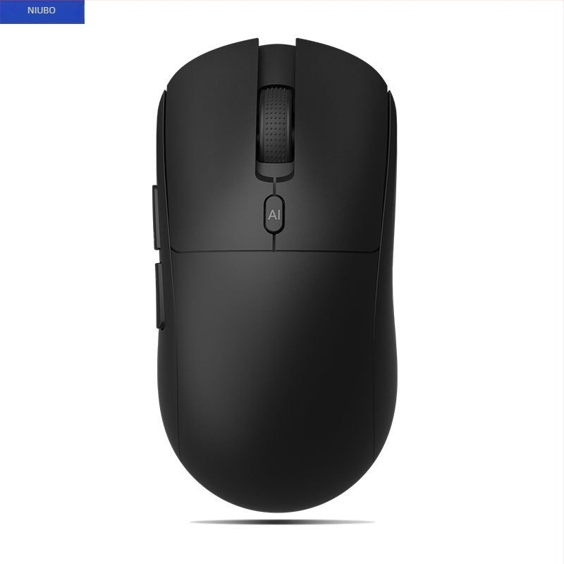 Kettős üzemmódú vezeték nélküli egér: Bluetooth + 2,4 GHz, újratölthető, 4000 DPI, 6 gomb, Ergonomikus kialakítás