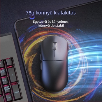 3-módos Bluetooth gaming egér vezeték nélküli töltőállvánnyal, 5600DPI, 4 gomb, ergonómikus