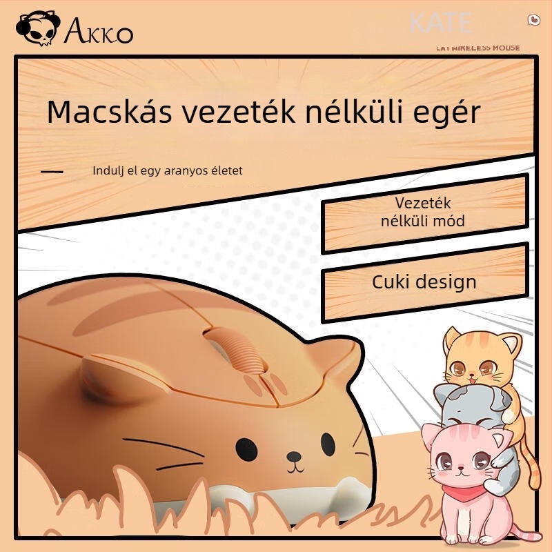 Fényes vezeték nélküli egér laptopokhoz, 9 gomb, 1000 DPI, 2.4G + Bluetooth, PS/2 interfész