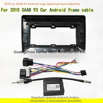Saab 2010 Android navigációs fascia panel retrofit modul – SA-01, Evoresn/Yisen; Anyag: műanyag keret; Saab-kompatibilis; Audió módosítás