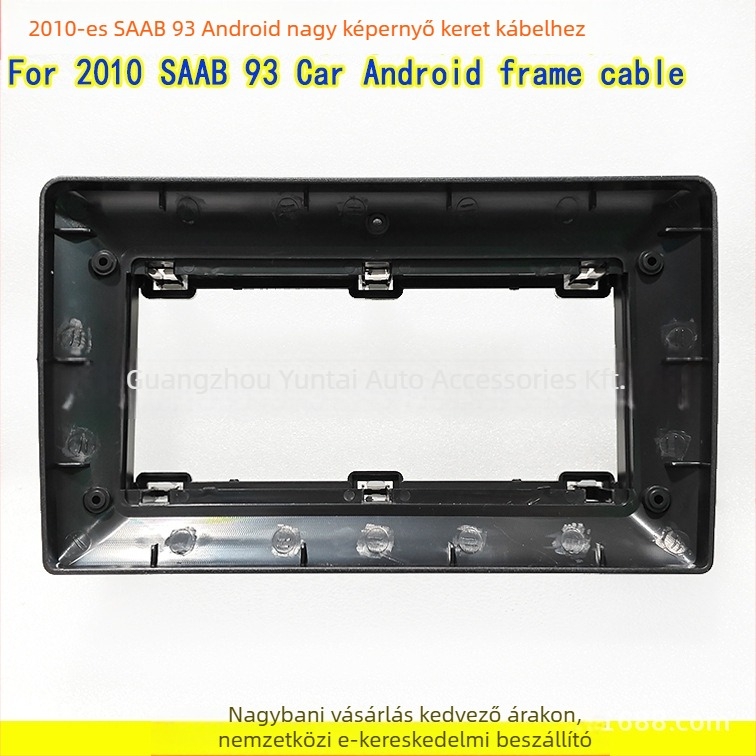 Saab 2010 Android navigációs fascia panel retrofit modul – SA-01, Evoresn/Yisen; Anyag: műanyag keret; Saab-kompatibilis; Audió módosítás