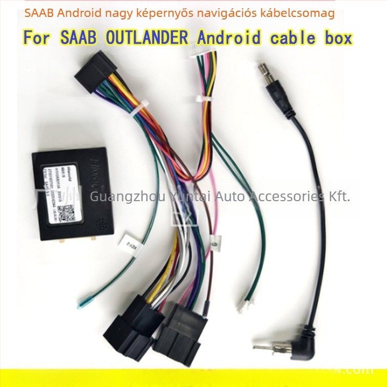 Saab 2010 Android navigációs fascia panel retrofit modul – SA-01, Evoresn/Yisen; Anyag: műanyag keret; Saab-kompatibilis; Audió módosítás