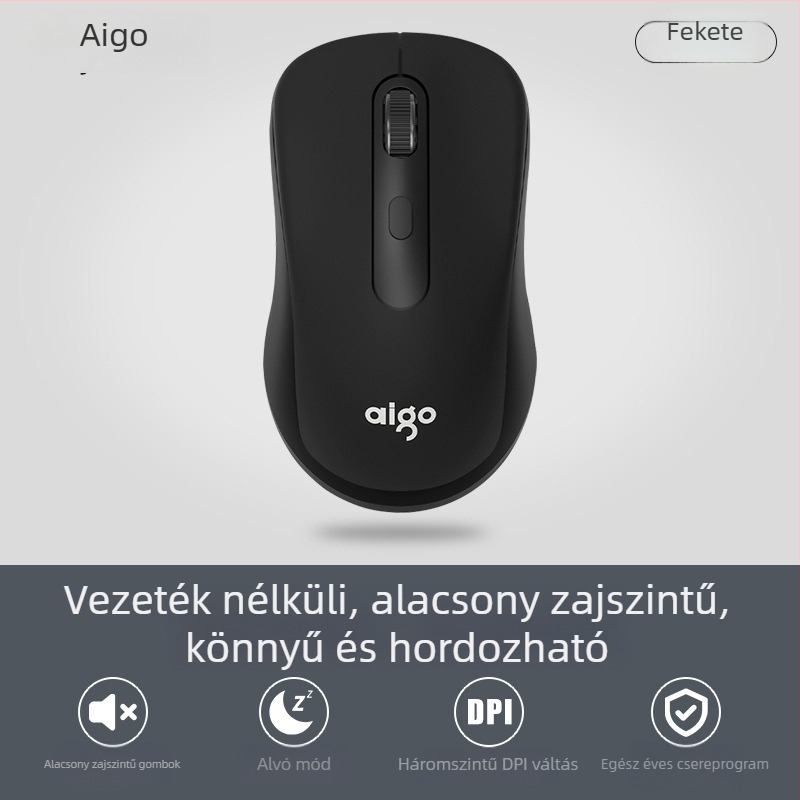 Patriot M21 vezeték nélküli egér – 3 gomb, DPI 1600, 2.4G, Plug & Play, ergonómikus