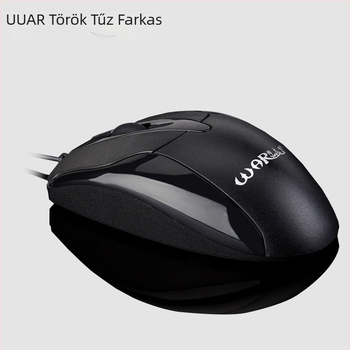 Vezetékes USB egér, 1200 DPI, 3 gomb, ergonomikus, 1,5 m kábel, asztali számítógéphez