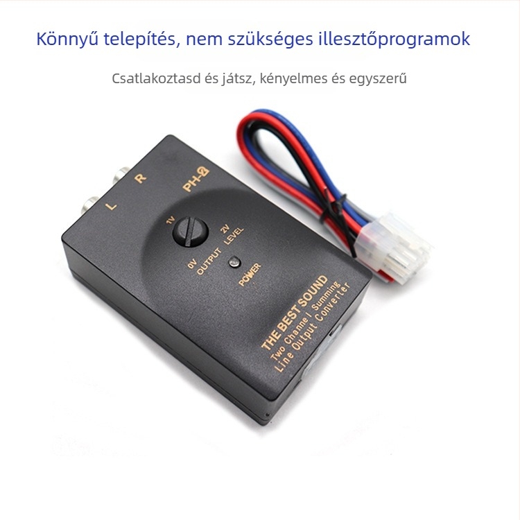TD22 mélynyomó audió konverter K28 és PH2-vel, vezérlővonal késleltetése, univerzális kompatibilitás, műanyag burkolat