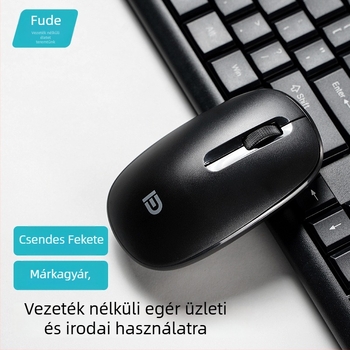 Vezeték nélküli egér USB-vel, 2,4 GHz, 1000dpi optikai felbontás, 3 gomb, ergonómiai kialakítás