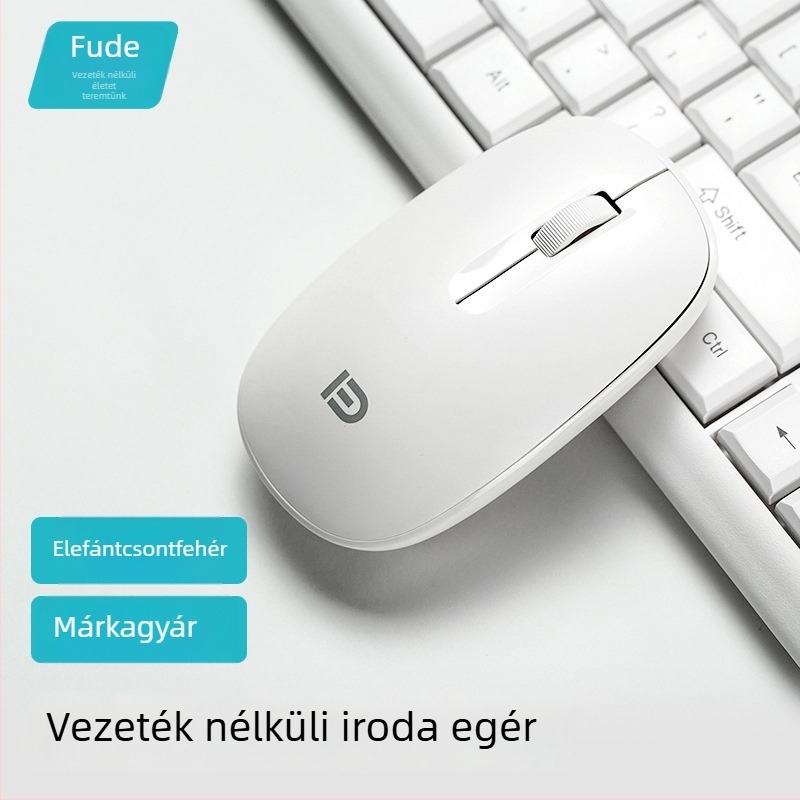 Vezeték nélküli egér USB-vel, 2,4 GHz, 1000dpi optikai felbontás, 3 gomb, ergonómiai kialakítás