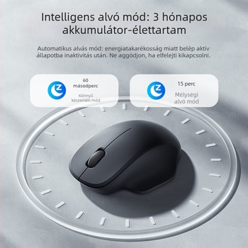 Vezeték nélküli egér USB/Bluetooth kétmódú, 1600 DPI, 2 gomb, Plug-and-Play