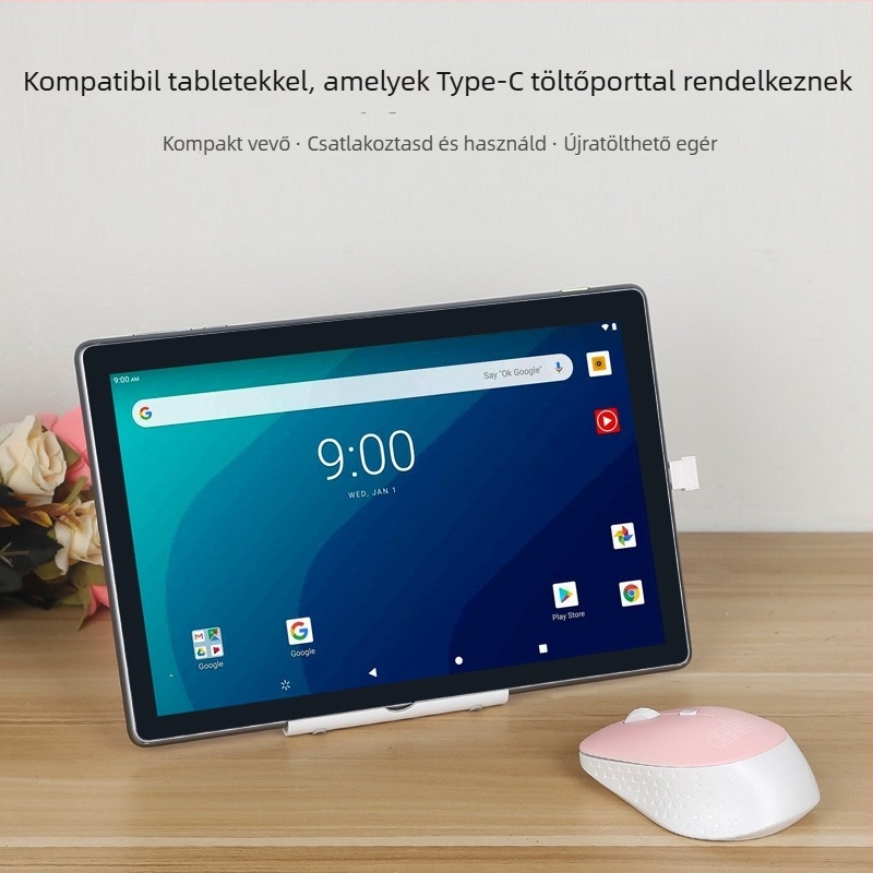 Fotóelektronikus vezeték nélküli egér USB interfésszel, 2.4GHz, 1600dpi, 4 gomb