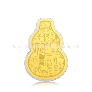 Arany érme L-01 — Wanxinjia Jewelry, 999 Finom Arany, Tök alakú, Kínai stílus