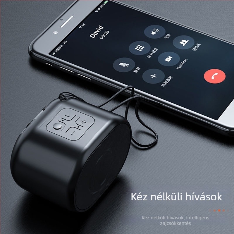 Vezeték nélküli Bluetooth hangszóró, hordozható otthonra és kültérre, microSD/USB támogatás, Bluetooth 5.0, beépített 1000–1200 mAh akkumulátor, 3W, frekvencia 100 Hz–20 kHz