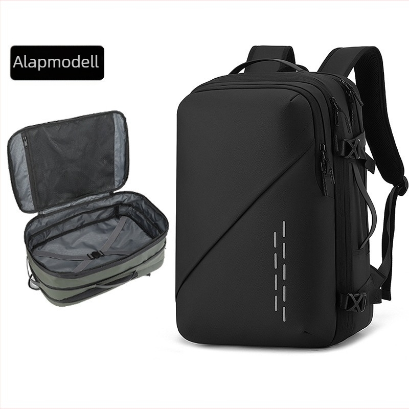 Uniszex laptop hátizsák, nylon, 20–35 L kapacitás, légpárnás vállpántok, üzleti utazásokhoz