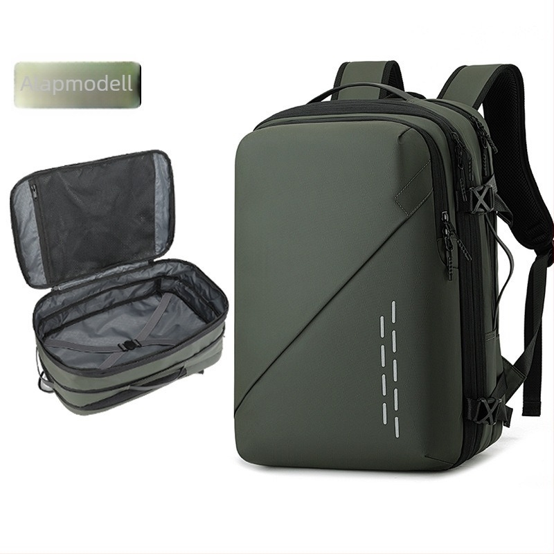 Uniszex laptop hátizsák, nylon, 20–35 L kapacitás, légpárnás vállpántok, üzleti utazásokhoz