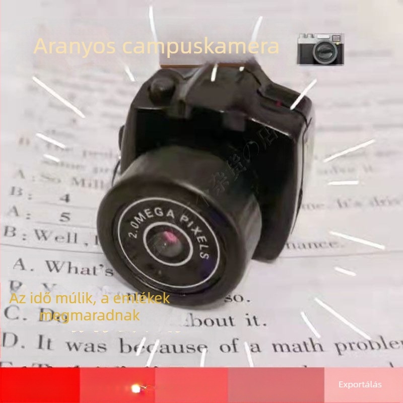 Gyerekeknek szánt digitális kamera, műanyag ház, fényképez