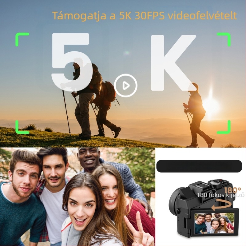 Digitális kamera 16x optikai zoom, forgatható LCD kijelző, CMOS érzékelő, periszkópos objektív, maximális felbontás 8000x6000