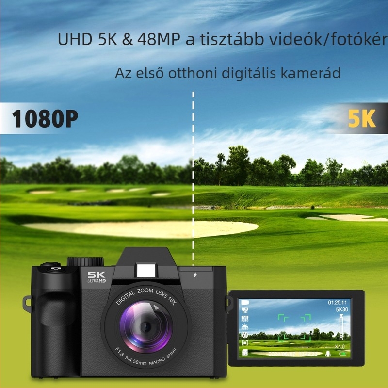 Digitális kamera 16x optikai zoom, forgatható LCD kijelző, CMOS érzékelő, periszkópos objektív, maximális felbontás 8000x6000
