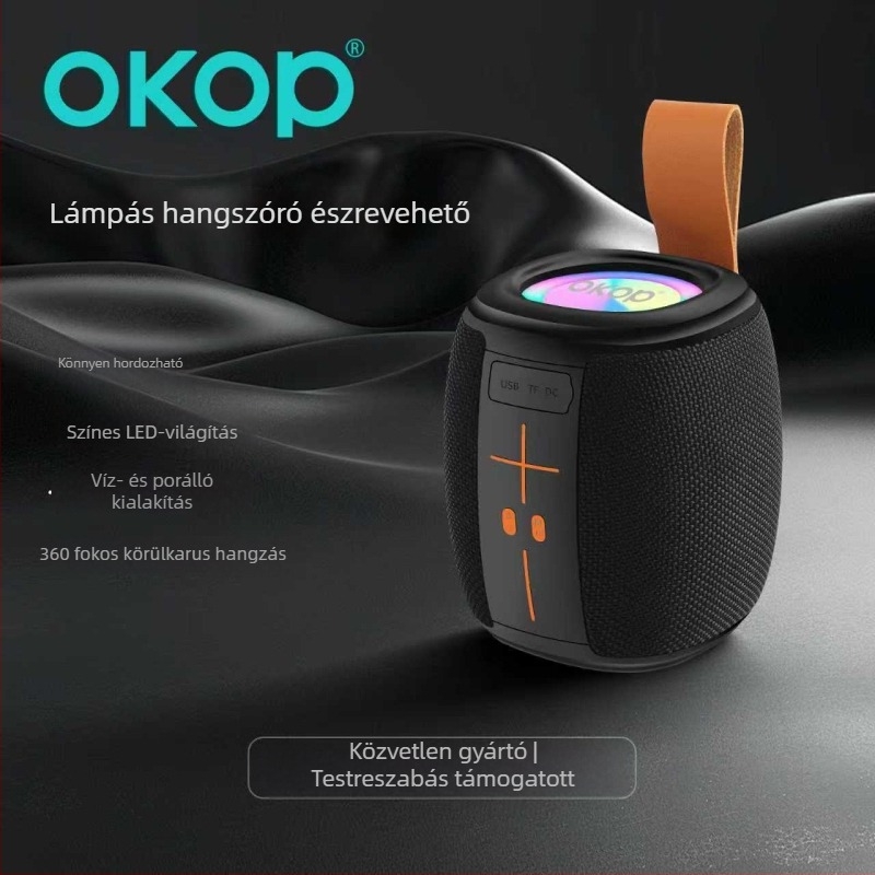 Kültéri Bluetooth hangsugárzó – Beépített akkumulátor 1000–1200mAh; 5W teljesítmény; Bluetooth 5.3; 20Hz-20kHz; 10m hatótávolság
