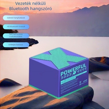 X3 Bluetooth hordozható mini külső hangfal – BT 5.0, beépített 300–500 mAh akkumulátor, 5 W, 10 m hatótáv, SNR ≥70 dB