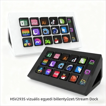 Vezetékes billentyűzet, 15 billentyűvel, szilikon kivitel, RGB háttérvilágítás