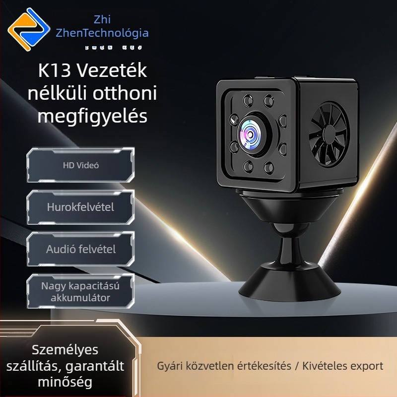 K13 Vezeték nélküli beltéri és kültéri kamera — 1080p, WiFi, TF-kártya tárhely, ~60 perc akkumulátor-élettartam