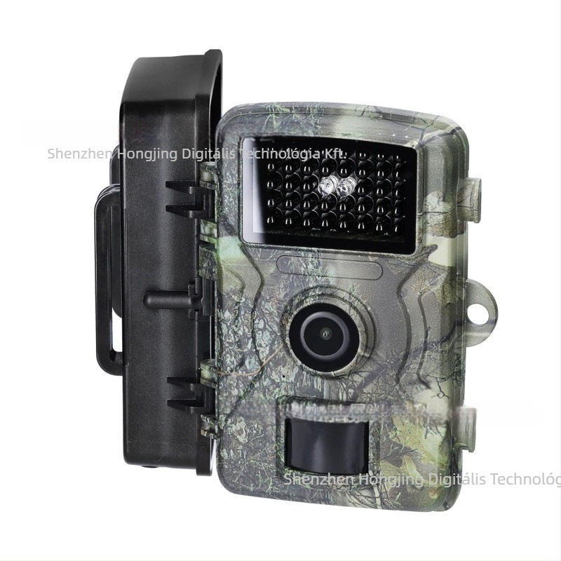 DL001 vadászkamera CMOS 16MP szenzorral, infravörös éjszakai látás, vízálló, 90° látószög, LCD 2.0 inch
