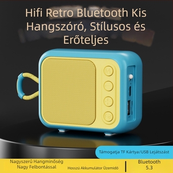 Vezeték nélküli Bluetooth hangszóró – mini hordozható, 5W, 40Hz-20kHz, SNR ≥75dB, Beépített akkumulátor